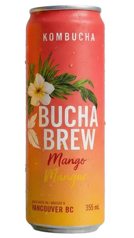 Bucha Brew Mango can