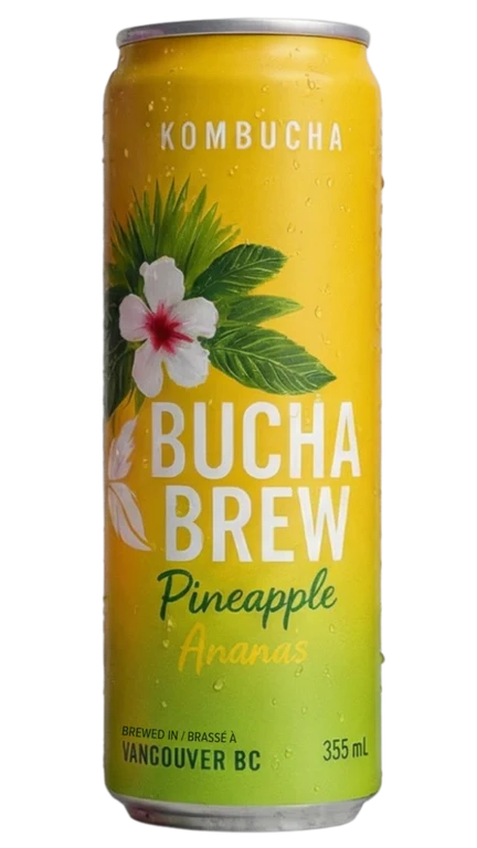 Bucha Brew Pineapple can